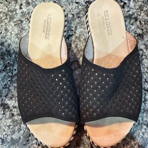 Ilse Jacobsen black slides size 36